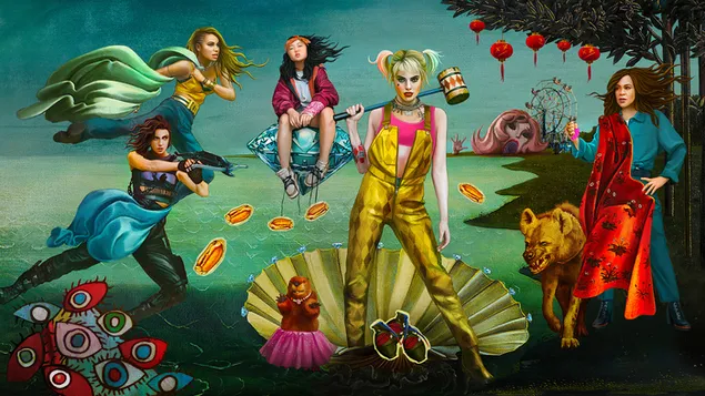 Harley Quinn, Black Canary, Huntress, Cassandra Cain en Renee Montoya download