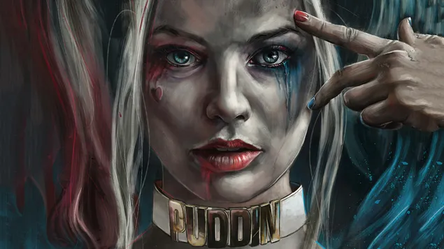 Стрип за Харли Квин 2K тапет