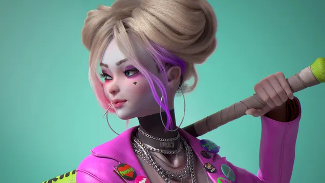 Harley Quinn DC Antiheld 4K Hintergrundbild