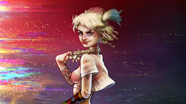 Харли Квин (DC) Стрип Анти Херој 4K тапет