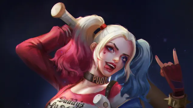 Супернегативец на Харли Квин (DC). 4K тапет