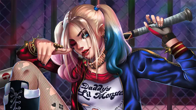 Harley Quinn DC Superschurke 4K Hintergrundbild