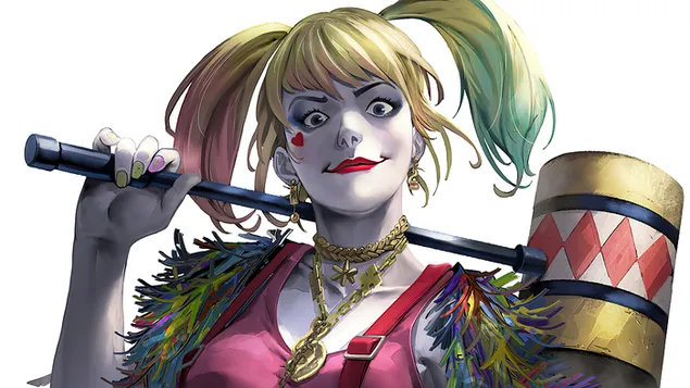 Harley Quinn met behulp van Hammer DC download