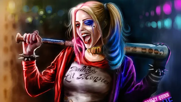 Harley Quinn guiñando un ojo descargar