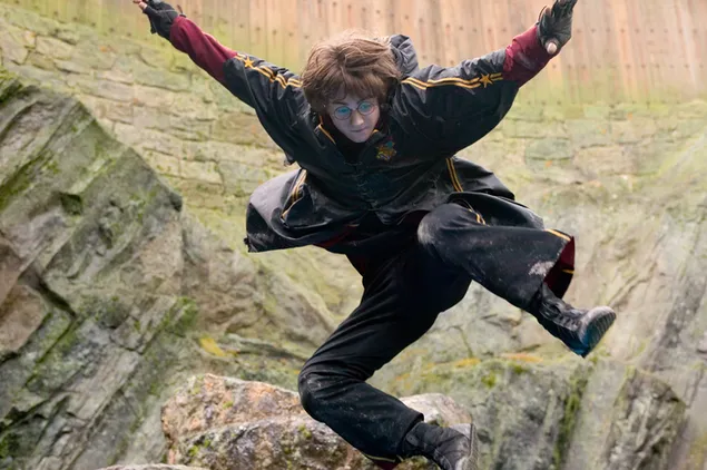Harry Potter melompat