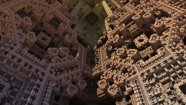 Harvest city: art fractal en 3D HD fons de pantalla