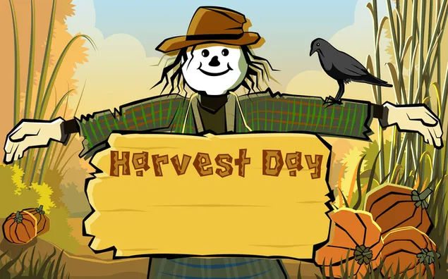 Harvest day HD wallpaper