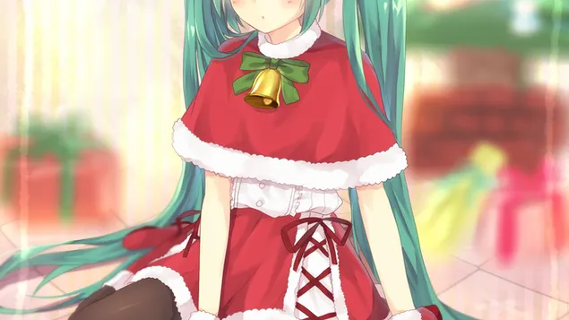 Hatsune julejente 4K bakgrunn