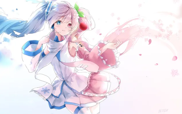 Hatsune Miku blue and pink download