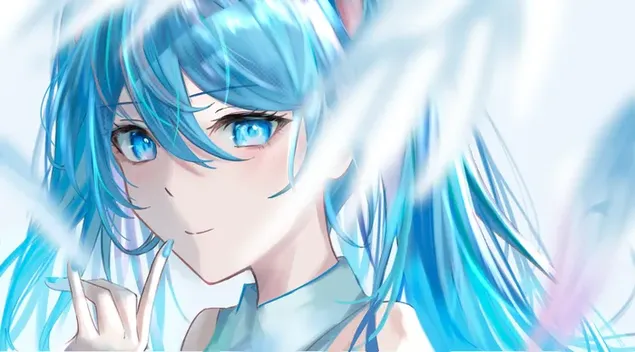 Taustpilt Hatsune miku punastades HD