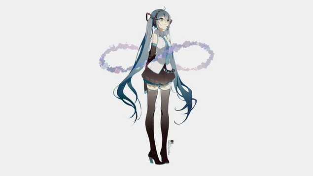 Hatsune Miku CV01 4K wallpaper