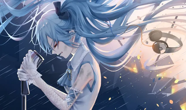 Hatsune Miku Canlı Gösteri HD duvar kağıdı