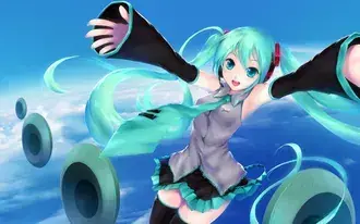 Hatsune Miku Sky HD pozadina
