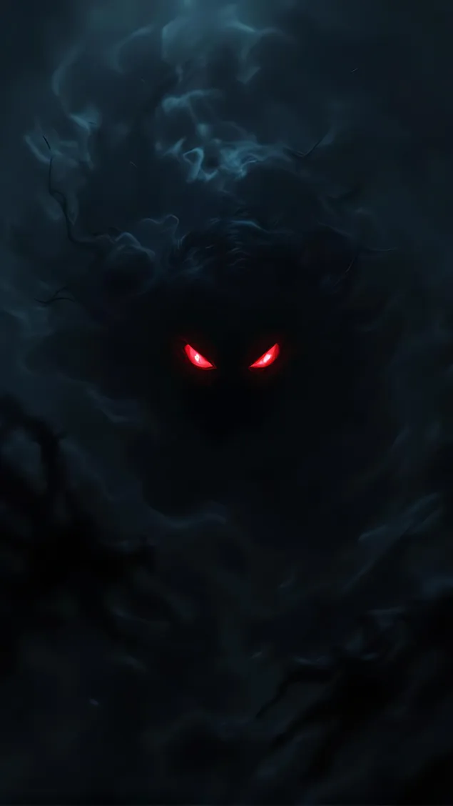 haunting dark eye gloeiend in schaduwen download