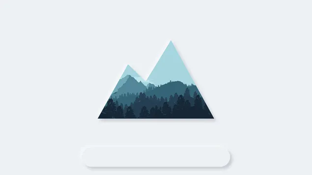 Gunung HD dengan baki ikon lembut