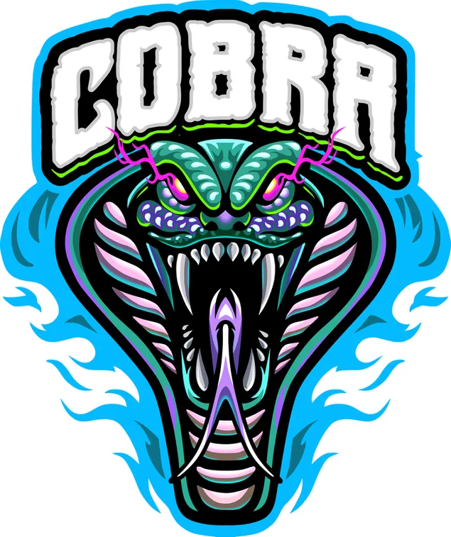 kop slang kobra logo aflaai