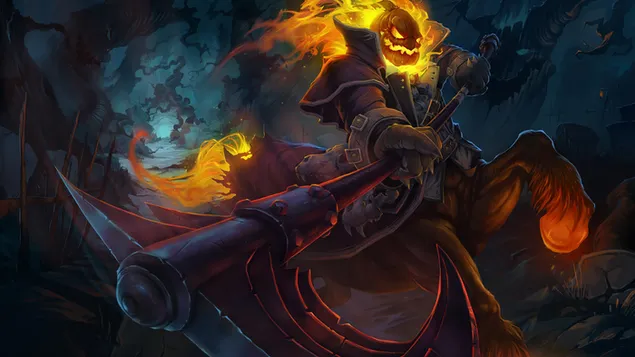 Seni Splash 'Hecarim' Tanpa Kepala - League of Legends [LOL] 4K wallpaper