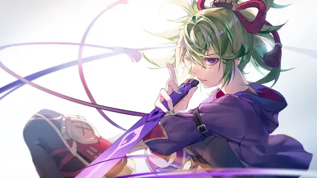 治疗师'Kuki Shinobu'（电角色）| Genshin Impact（动漫电子游戏） 4K 壁纸