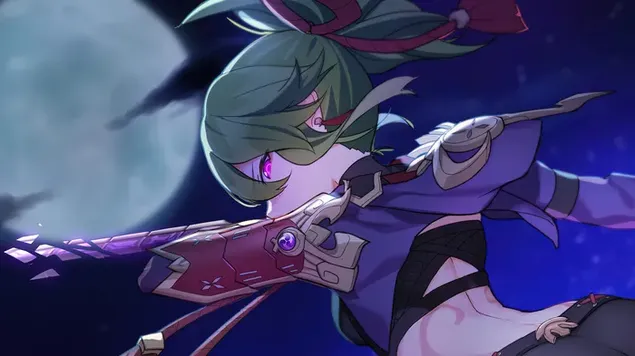 Healer 'Kuki Shinobu' (Electro Character) - Genshin Impact (Anime Video Game) 4K 壁纸