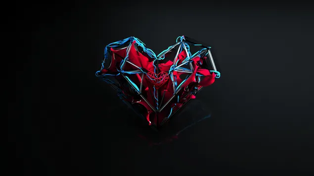 Heart Abstract Art 4K wallpaper