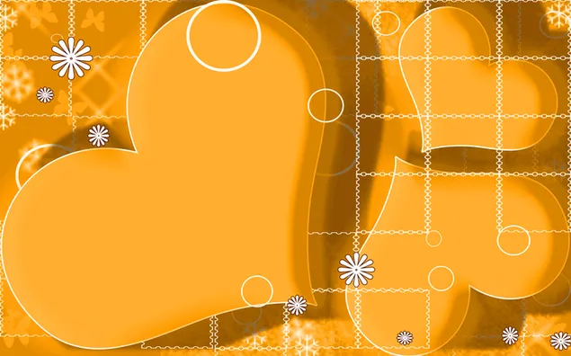 לבבות של תפוז 2K טפט