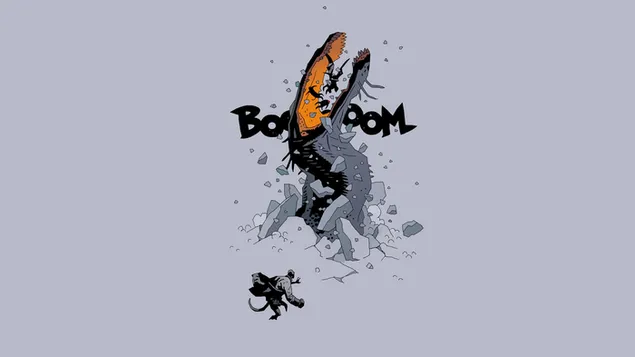 Páipéar balla Comic Hellboy4K