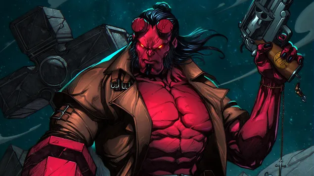 Páipéar balla Cluiche Hellboy Comics capall dorcha4K