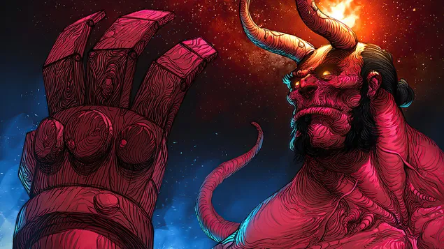 Hellboy Marvel Comics 4K sfondo