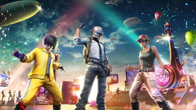 Hình nền Helmet Guy Party Set - PlayerUnknown's Battlegrounds (PUBG) 4K