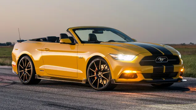Hình nền Hennessey Mustang GT Convertible HPE750 Supercharged 2016 01 HD