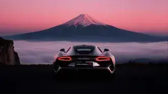 hennessey venom f5 pri vychodu slunce na hore fudzi stahnout