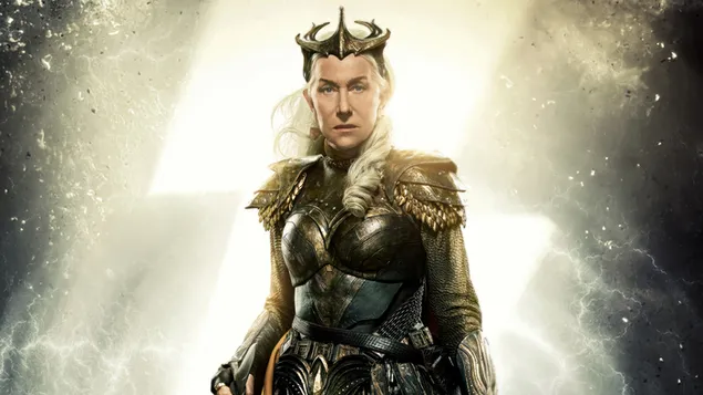 Hespera iš Shazam! Filmas dievų pyktis 4K ekrano užsklanda