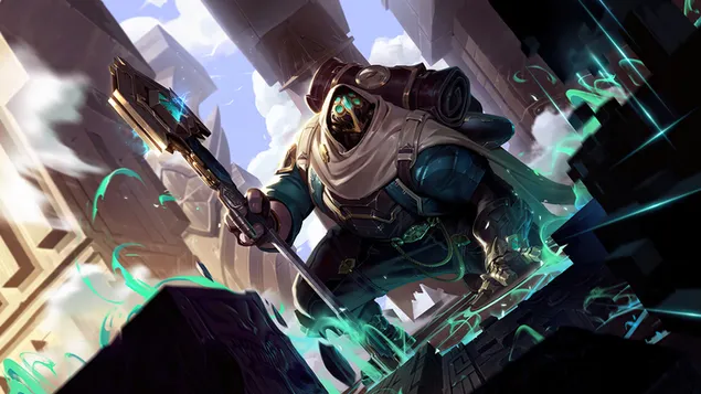 Шпалери Hexplorer 'Jax' Splash Art (Wild Rift) - League of Legends (LOL) 4K