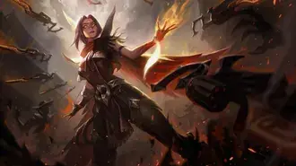 하이 눈 '이렐리아' 스플래쉬 아트 - 리그 오브 레전드(LOL) 8K 배경화면