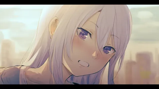 Higuchi kaede is blushing HD wallpaper