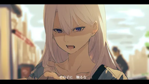 Higuchi kaede is irritated HD wallpaper