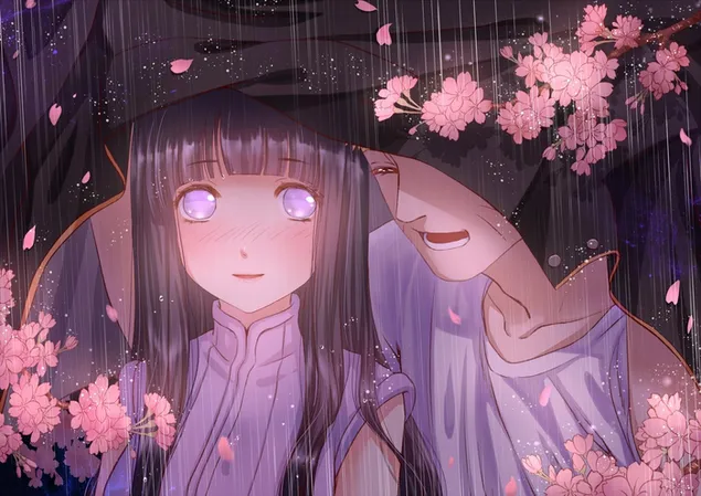 Tapeta Hinata sa cíti šťastná so svojou detskou láskou [Naruto] HD