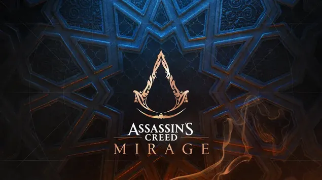 Hintergrund des Assassin's Creed Mirage-Logos herunterladen