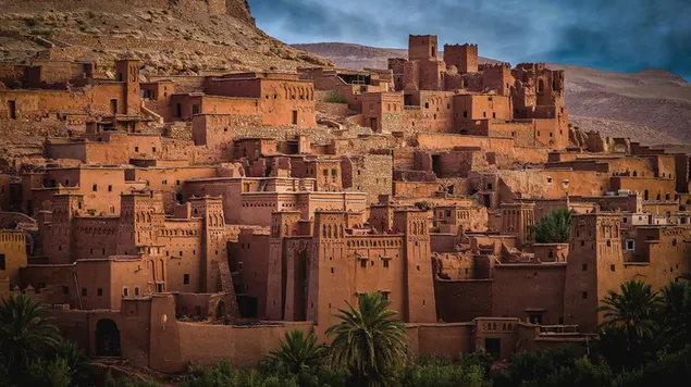 cases històriques al Marroc 2K fons de pantalla