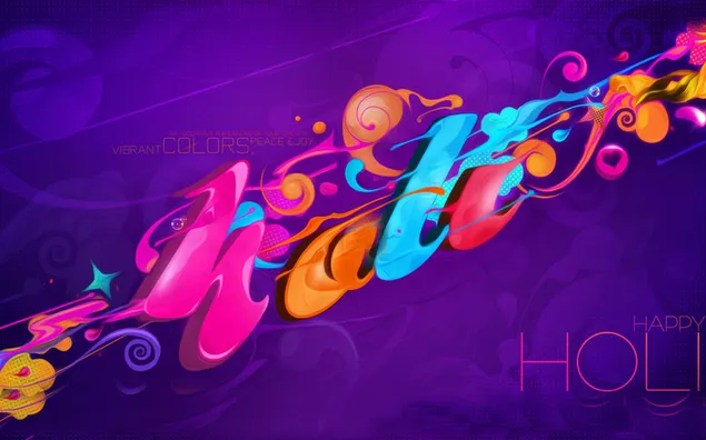 Holi Festival - farverig abstrakt HD tapet