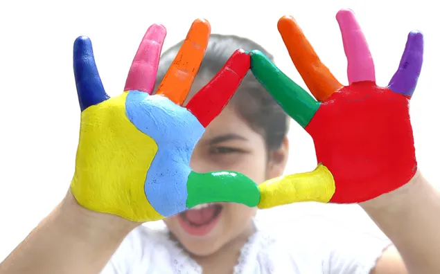 Taustakuva Holi Festival - Värikkäät kädet HD