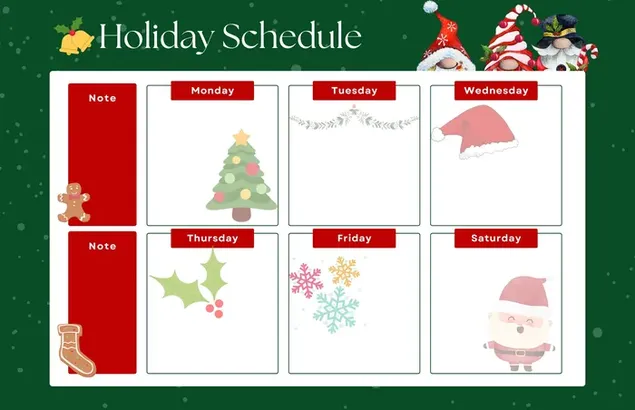 joulun loma-aikataulu lataa