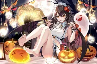Holloween 밤의 마녀 Hu Tao | 간신 임팩트 HD 배경화면