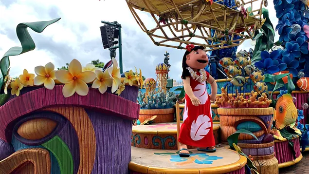 Hong Kong Disneyland Theme Park Parade, Lilo en Stitch