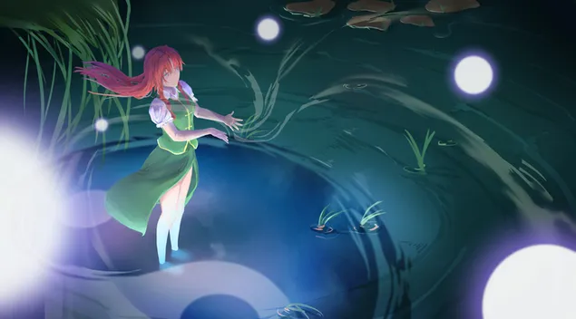 Hong Meiling 4K papel de parede