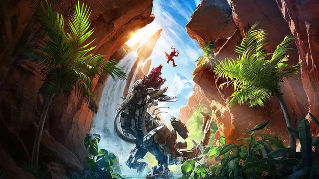 Horizon Call of the Mountain Gra w wirtualnej rzeczywistości 4K tapeta