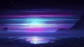 Tapeta Horizon Synthwave 4K