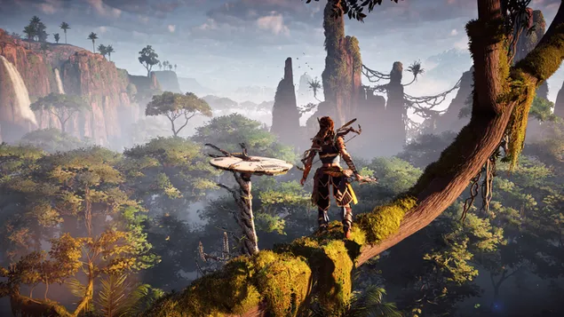 horizon zero dawn - aloy dans la foret (gameplay) telechargement