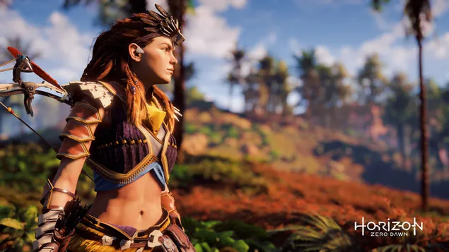 Tapeta Horizon Zero Dawn - Archer girl (Aloy) 4K