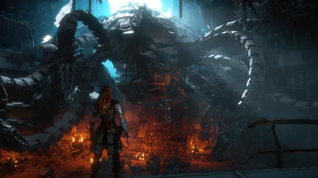 Horizon Zero Dawn (video game) - Aloy (digital art) 4K wallpaper